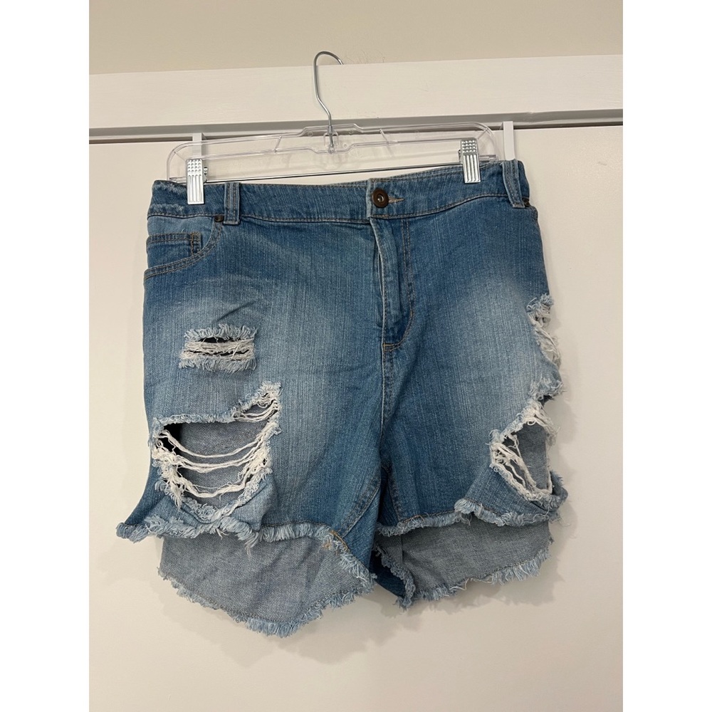 Forever21+ Plus Size Disressed Jean Shorts- Sz 20